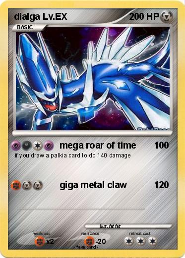 Pokémon dialga Lv EX 7 7 - mega roar of time - My Pokemon Card