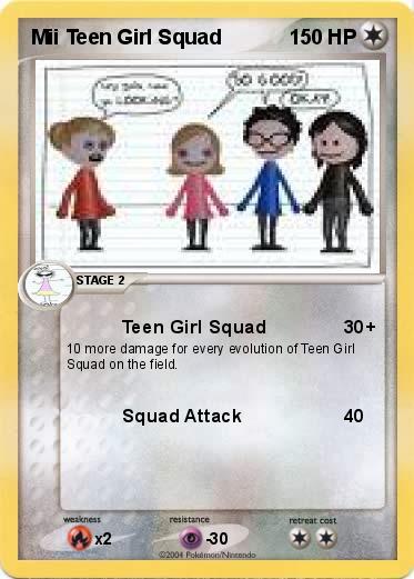 Pokemon Mii Teen Girl Squad