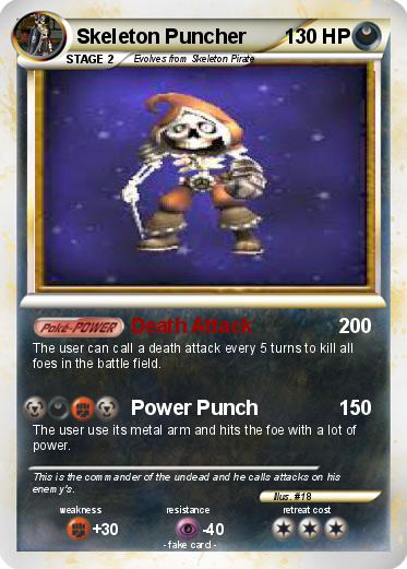 Pokemon Skeleton Puncher