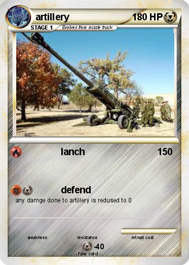 Pokemon artillery