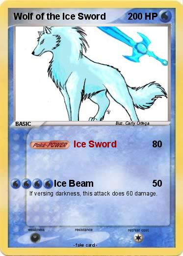 Pokemon Wolf of the Ice Sword