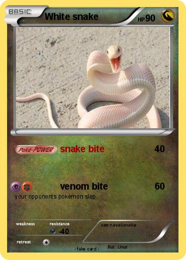 Pokemon White snake