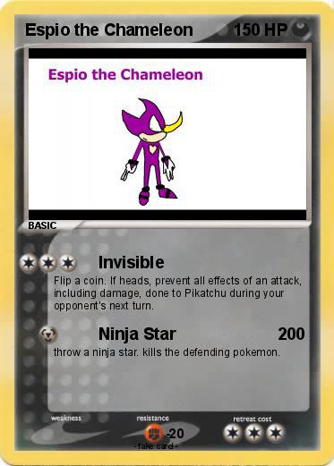 Pokemon Espio the Chameleon