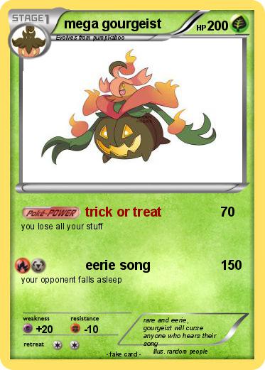 Pokémon mega gourgeist - trick or treat - My Pokemon Card