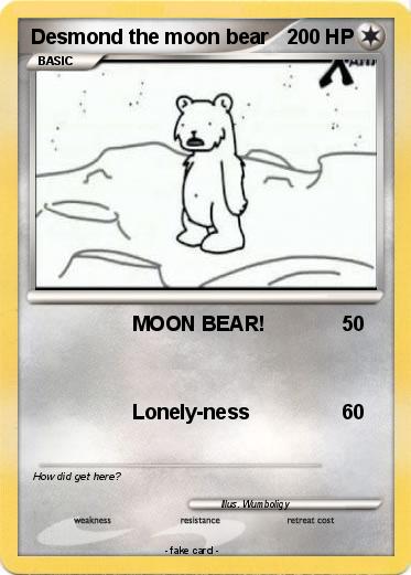 Pokemon Desmond the moon bear
