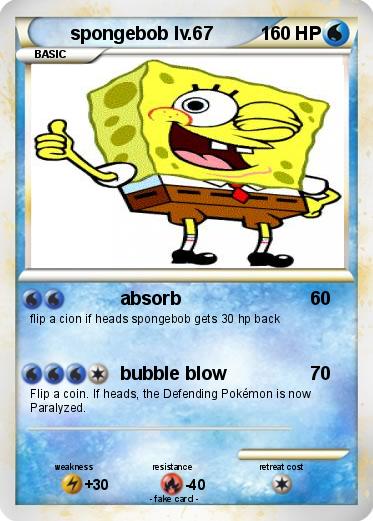 Pokemon spongebob lv.67