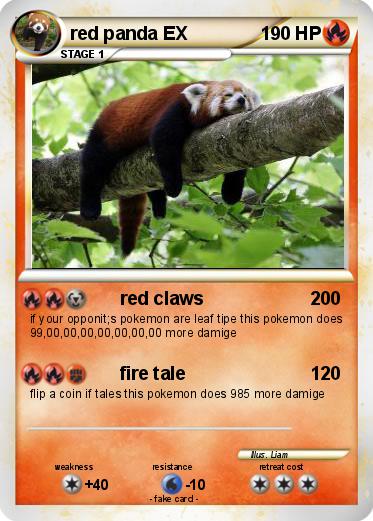 Pokemon red panda EX