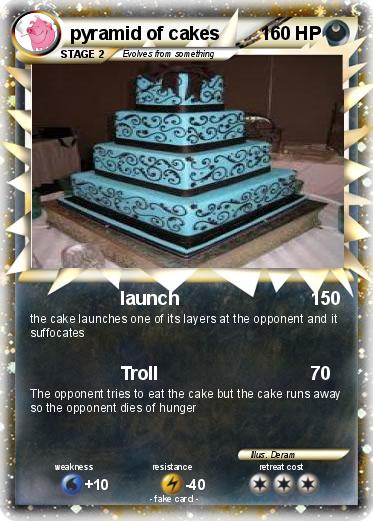 Pokemon pyramid of cakes