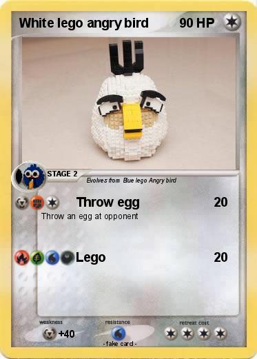 Pokemon White lego angry bird