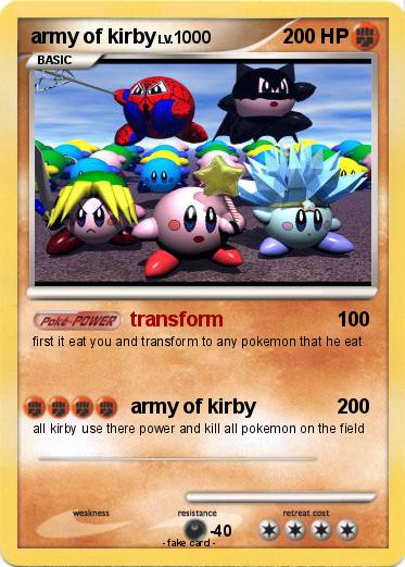 Pokemon army of kirby