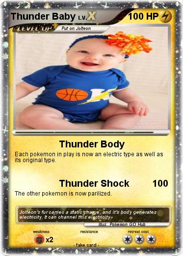 Pokemon Thunder Baby
