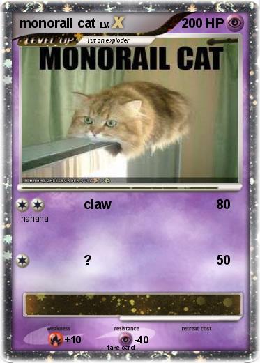 Pokemon monorail cat