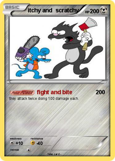Pokemon itchy and  scratchy