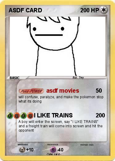 Pokemon ASDF CARD