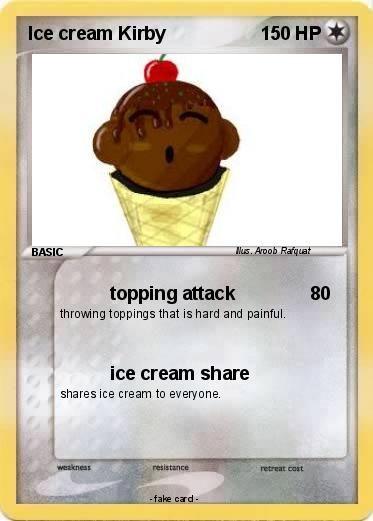 Pokemon Ice cream Kirby