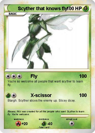 Pokemon Scyther that knows fly