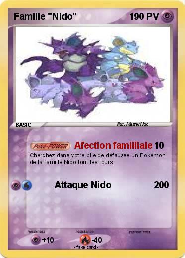 Pokemon Famille "Nido"