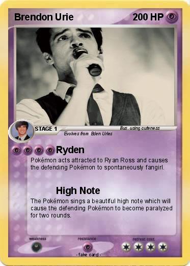 Pokemon Brendon Urie
