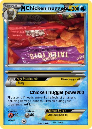 Pokemon Chicken nuggets