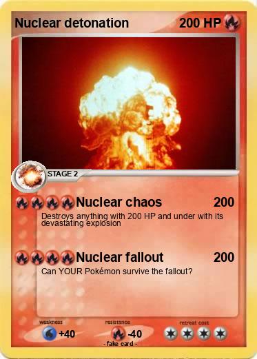 Pokemon Nuclear detonation