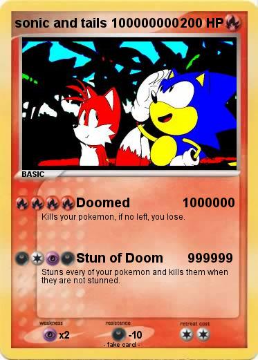 Pokemon sonic and tails 100000000