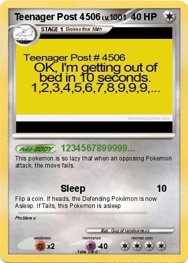 Pokemon Teenager Post 4506