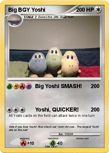 Pokemon Big BGY Yoshi