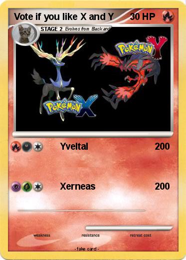Pokemon Vote if you like X and Y