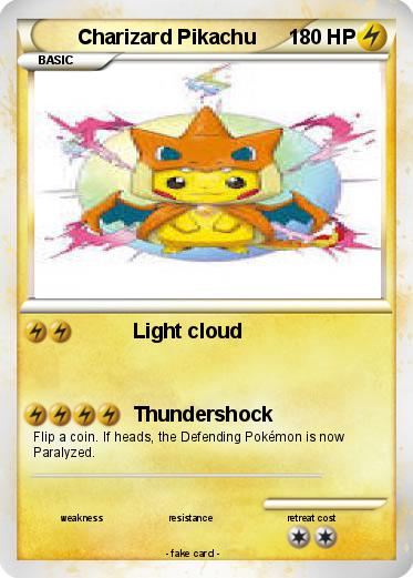 Pokemon Charizard Pikachu
