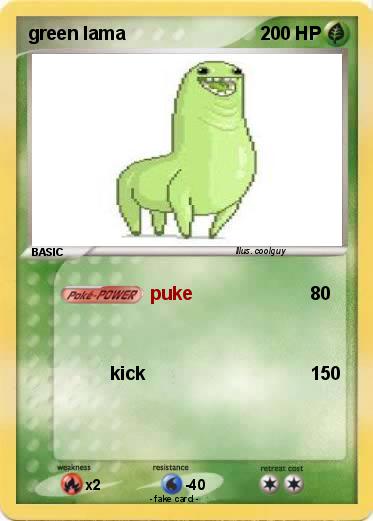 Pokemon green lama
