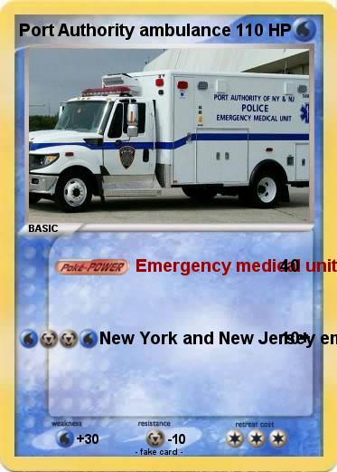Pokemon Port Authority ambulance