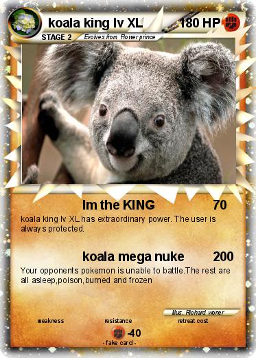 Pokemon koala king lv XL