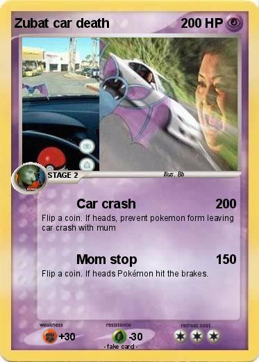 Pokemon Zubat car death