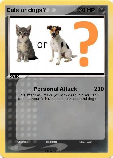 Pokemon Cats or dogs?