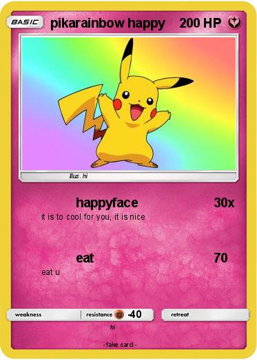 Pokemon pikarainbow happy