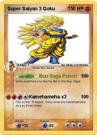 Pokemon Super Saiyan 3 Goku