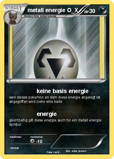Pokemon metall energie O_X