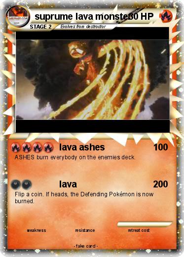 Pokemon suprume lava monster