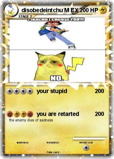 Pokemon disobedeintchu M EX