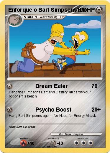 Pokemon Enforque o Bart Simpsons