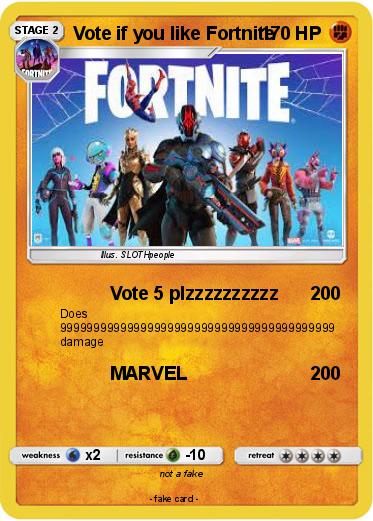 Pokemon Vote if you like Fortnite