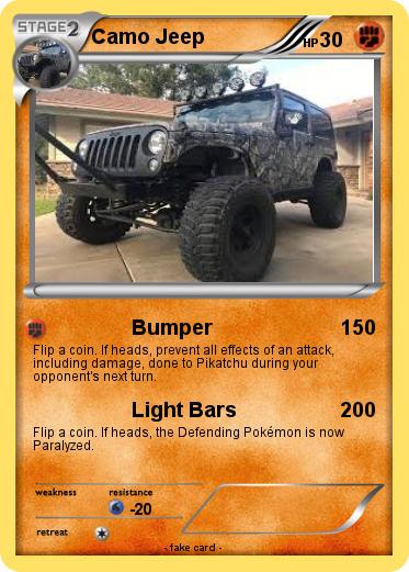 Pokemon Camo Jeep