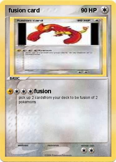Pokemon fusion card