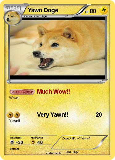 Pokemon Yawn Doge