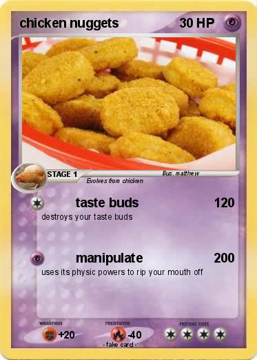 Pokemon chicken nuggets