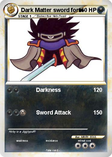 Pokemon Dark Matter sword form