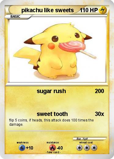 Pokemon pikachu like sweets
