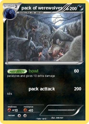 Pokemon pack of werewolves