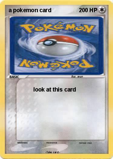 Pokemon a pokemon card