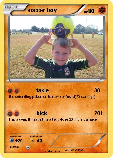 Pokemon soccer boy